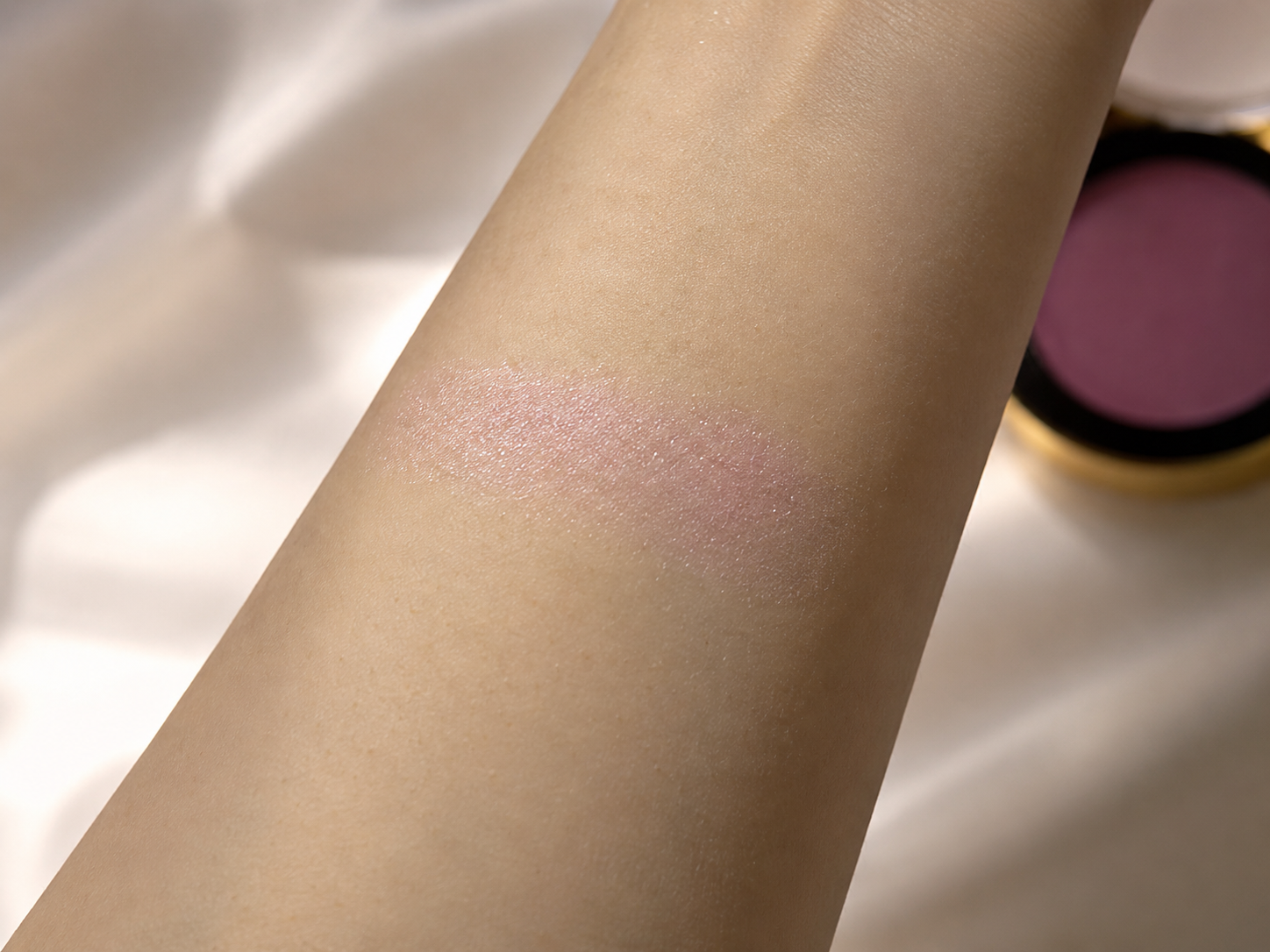 YSL Shade 42 swatch on fair skin