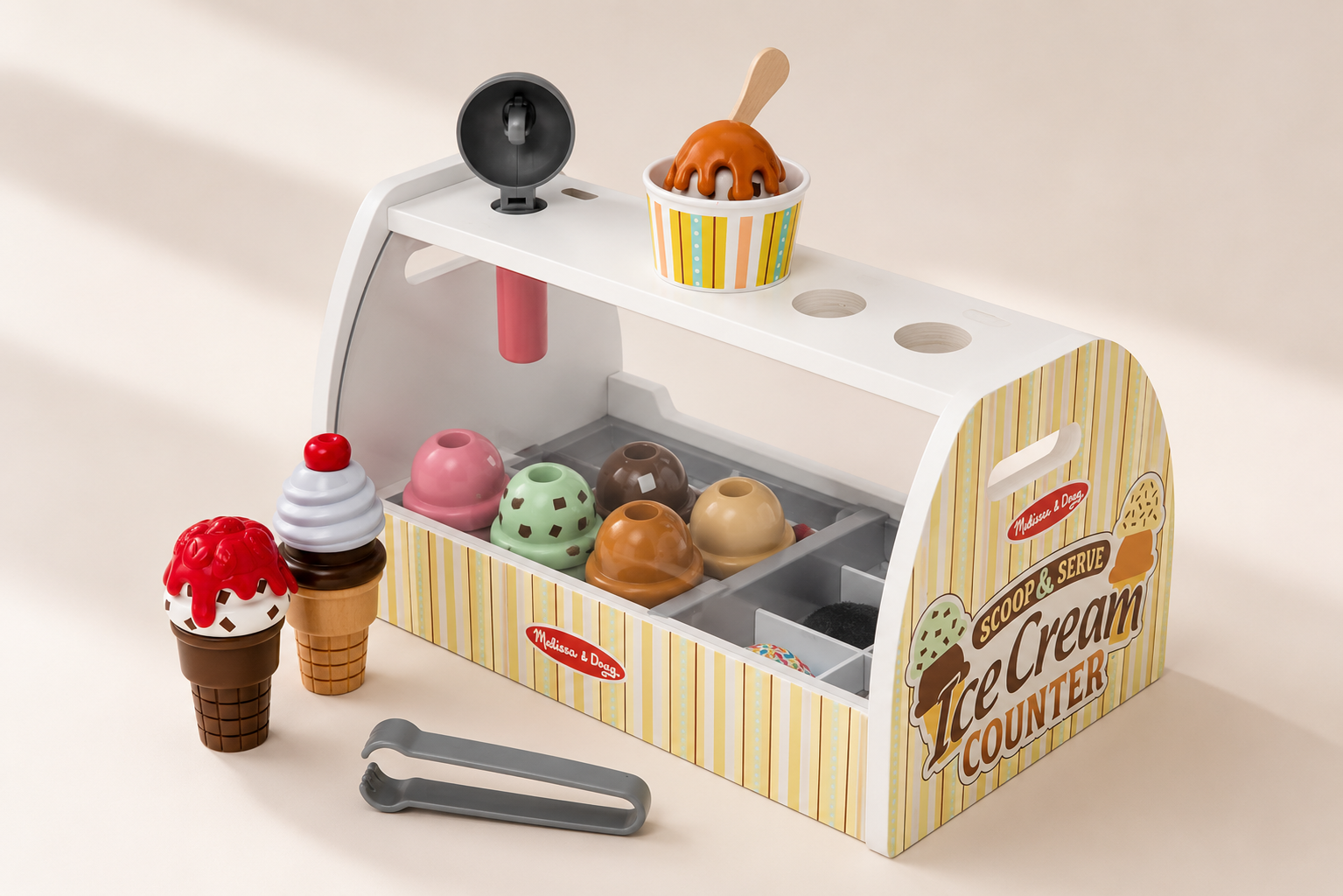 Melissa & Doug Scoop & Serve Ice Cream Counter play set