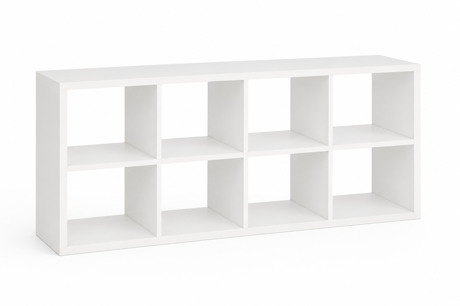 White 8-cube storage organizer