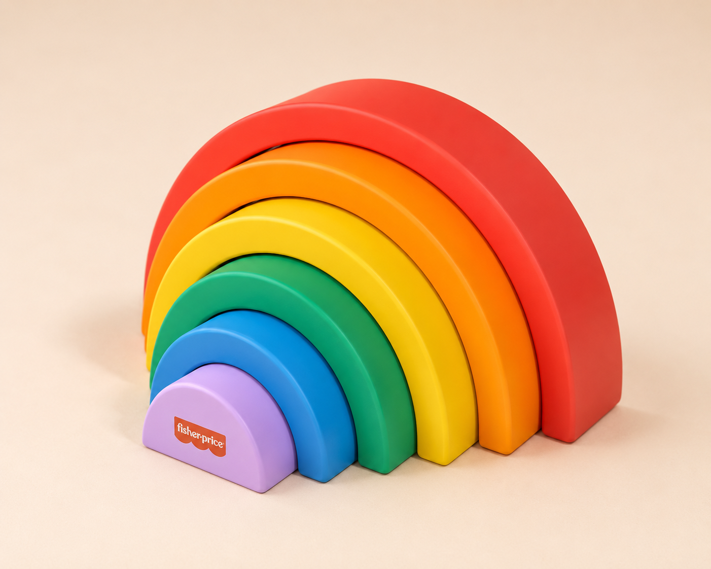 Fisher-Price wooden rainbow stacking toy